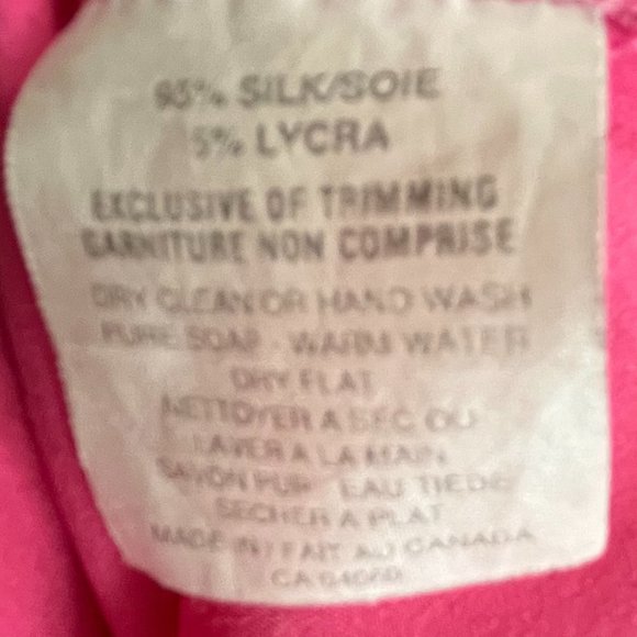 Pink Silk Chemise, size XS - Picture 7 of 7